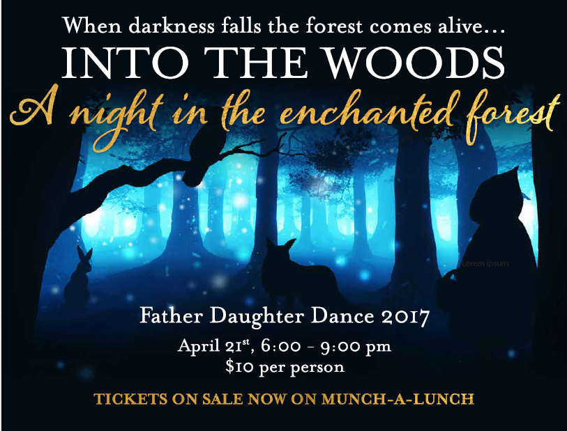 Father Daughter Dance April 21st